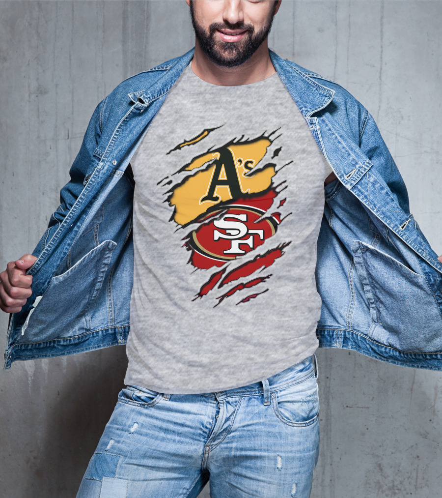 49ers Sf Athletics A's Logo Fusion T-Shirt
