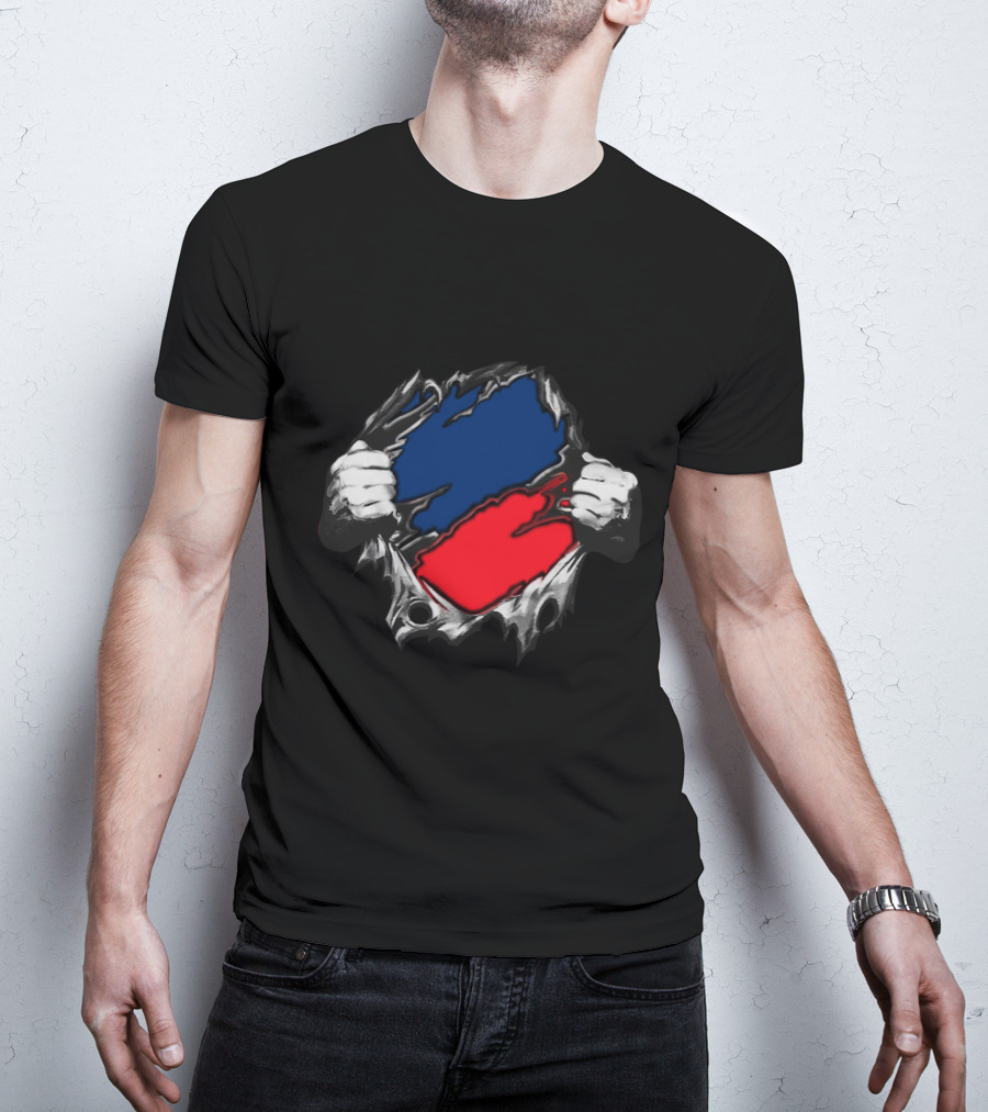 Geo Texas Sports Fan Spirit Torn Effect T-Shirt
