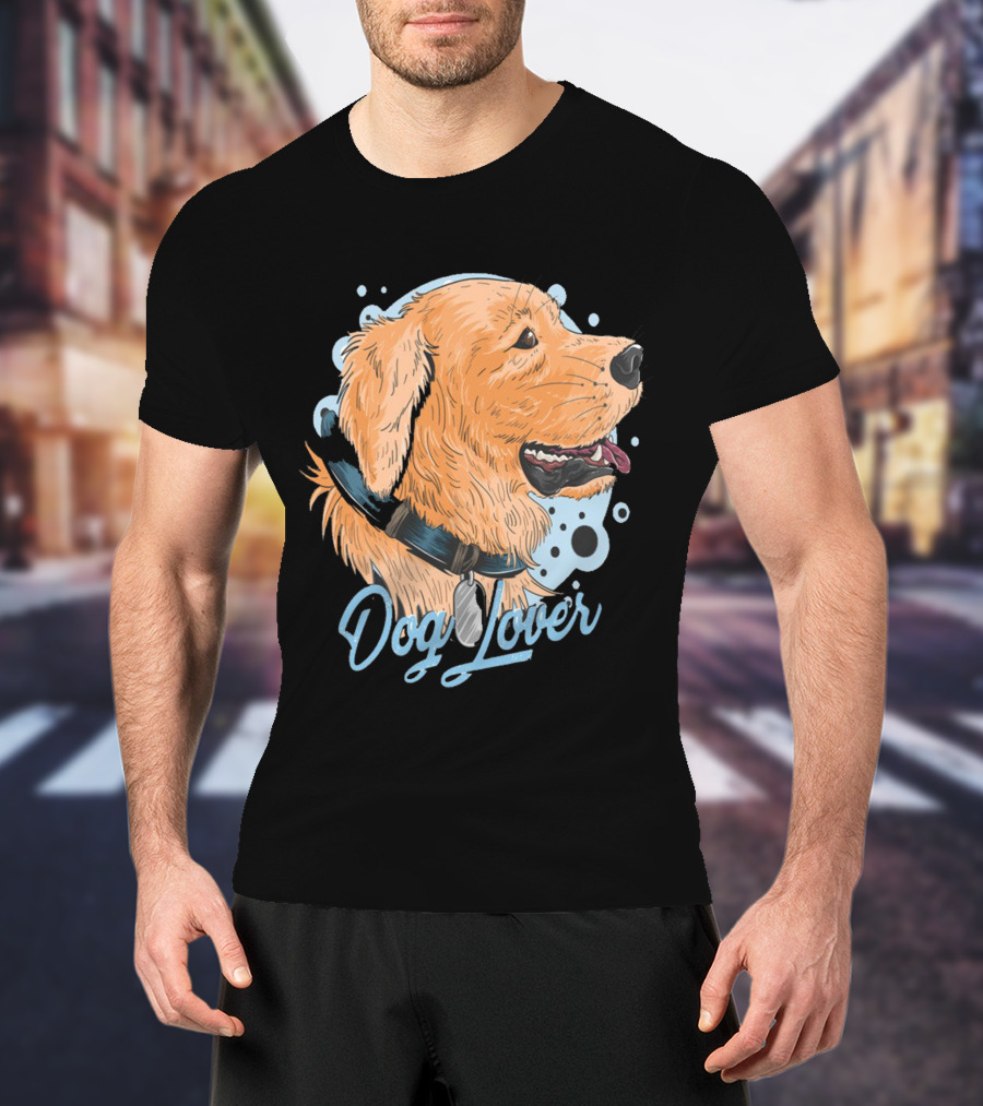 Dog Lover Golden Retriever Art T-Shirt