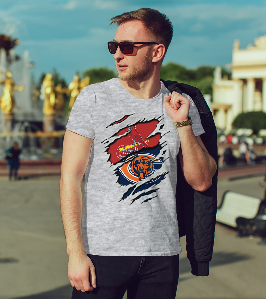 Chicago Bears St. Louis Cardinals Ripped Claw T-Shirt
