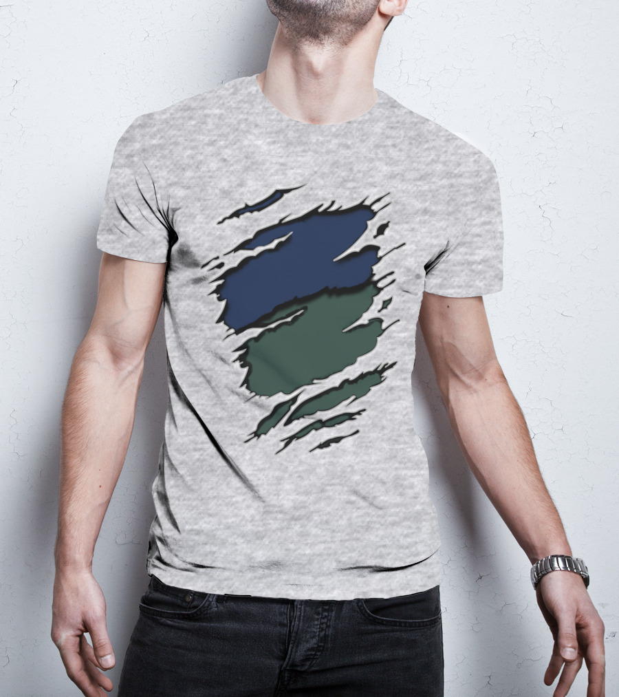 Je Me Ripped Two-Tone Claw Marks T-Shirt