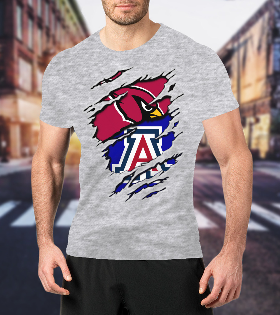 Arizona Cardinals Wildcat Claw Mashup T-Shirt