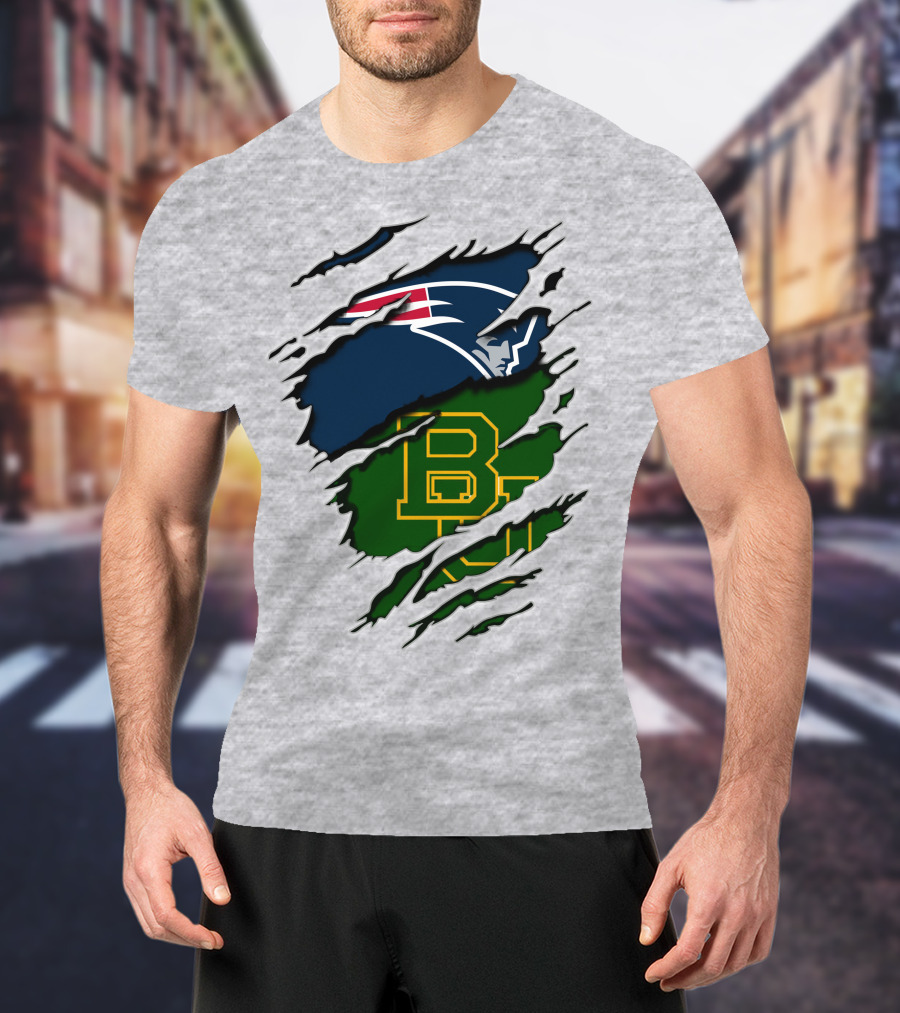 Patriots Baylor BU Logo Mashup T-Shirt
