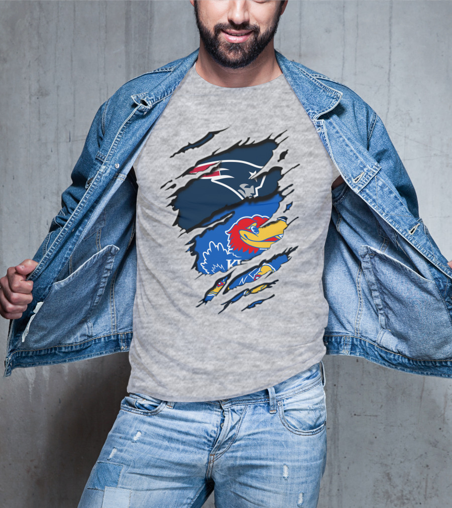 Patriots Jayhawks Kansas Fusion Sports Fan T-Shirt