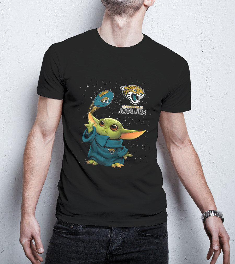 Baby Yoda Jacksonville Jaguars Star Wars Football Fan T-Shirt