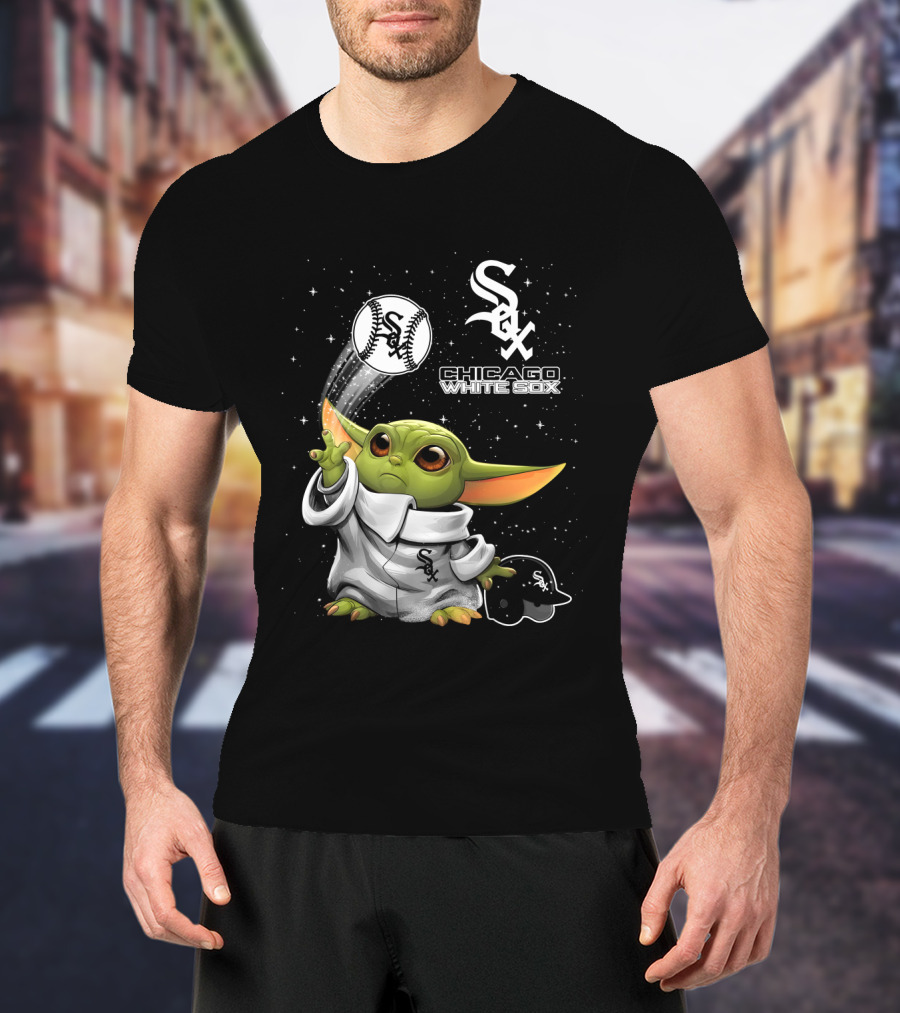 Chicago White Sox Star Wars Character Baseball Skills With Team T-Shirt