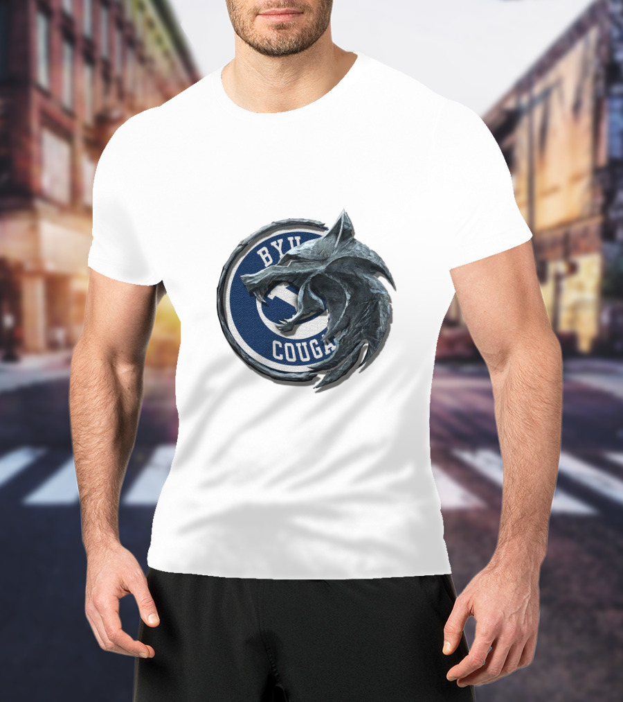 Byu Cougars Wolf Overlay Cht1Twnc2003 T-Shirt