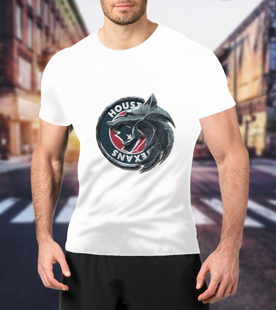 Houston Texans Wolf Hybrid Nfl 2013 T-Shirt