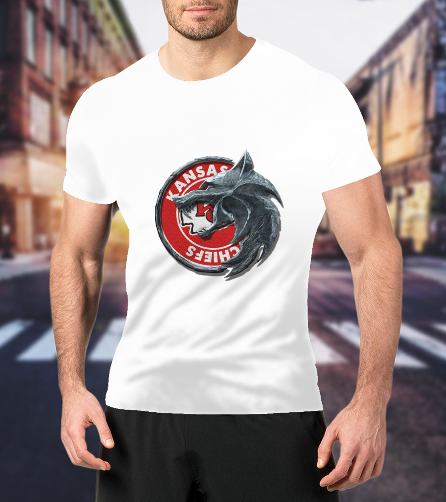 Kansas Chiefs Nfl Wolf Logo 2016 T-Shirt
