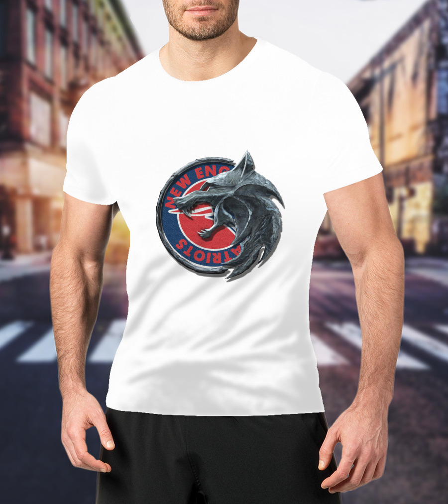 New England Patriots Wolf Head Emblem Crossover Cht1Twnfl2021 T-Shirt