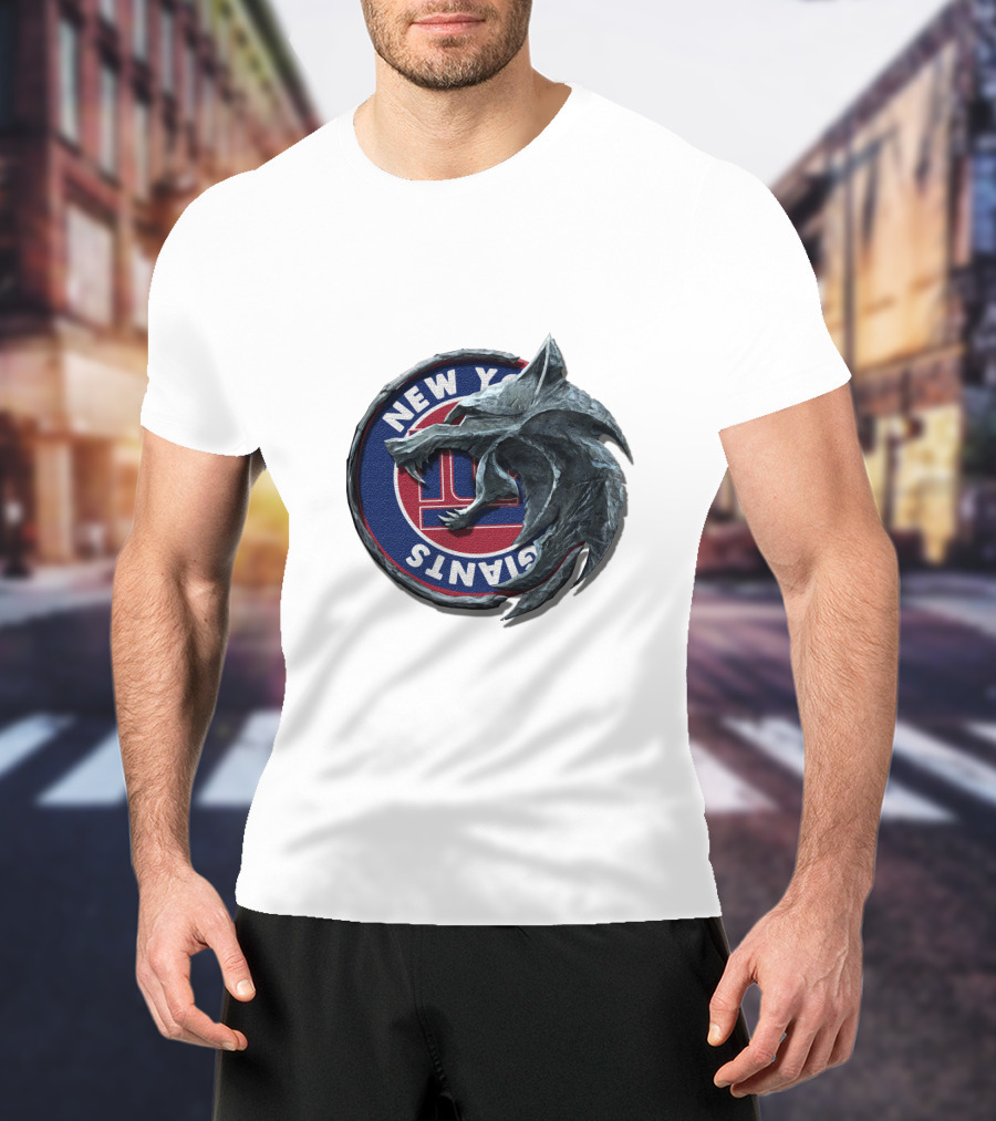 New York Giants Wolf Emblem Nfl Crossover Cht1Twnfl2023 T-Shirt