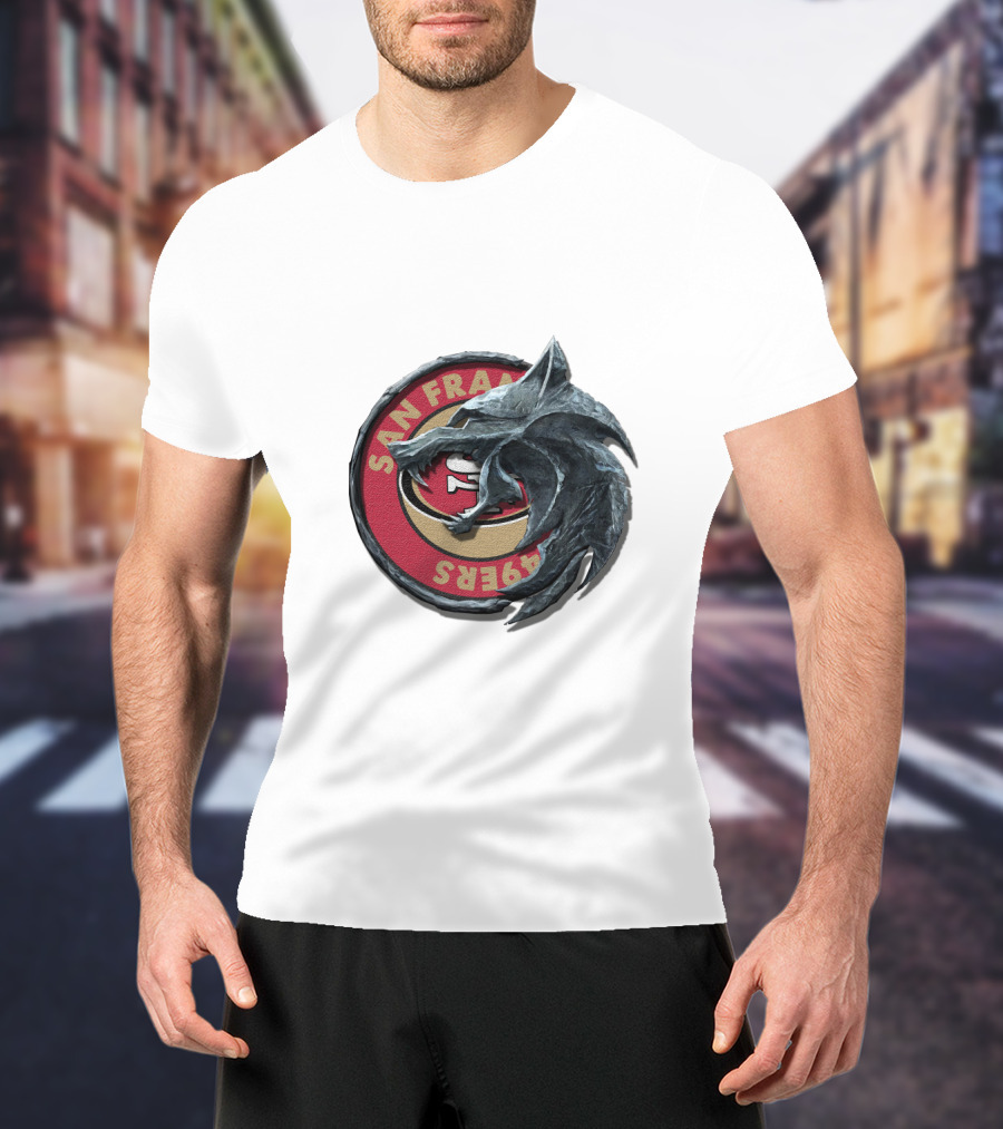 San Francisco 49ers Dragon Emblem Cht1Twnfl2027 T-Shirt