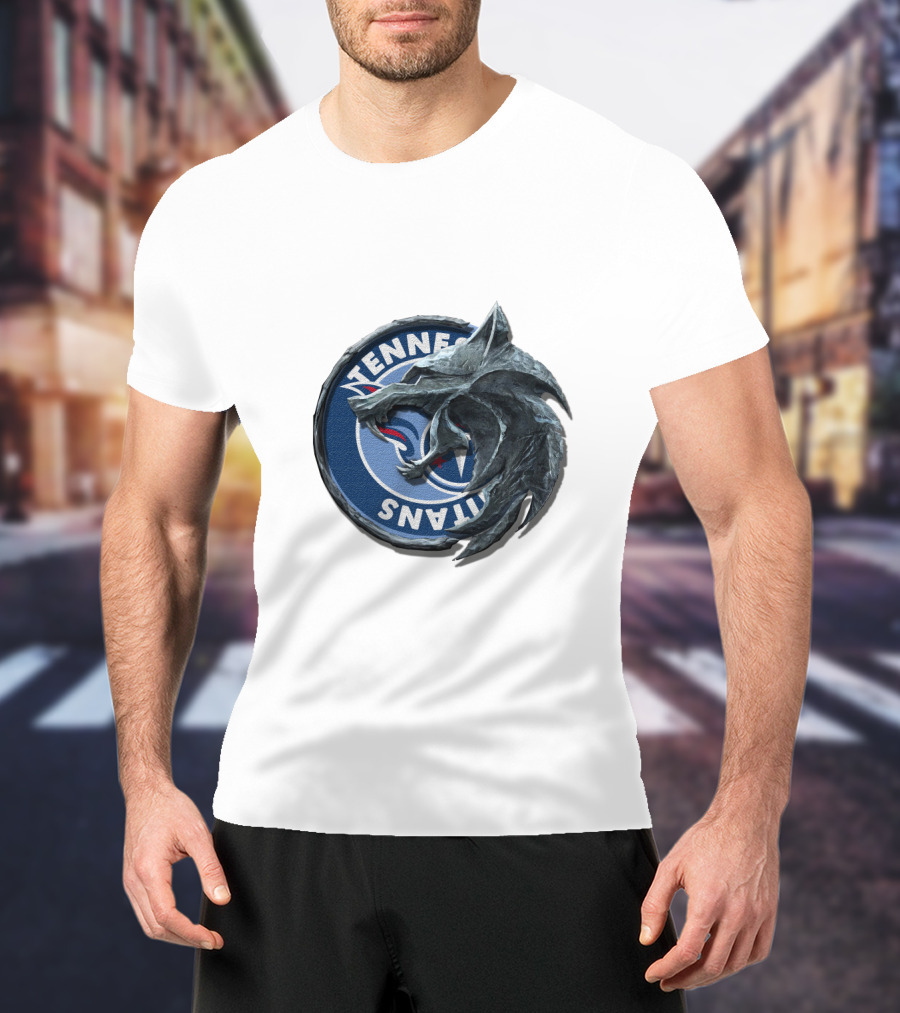 Tennessee Titans Wolf Emblem Cht1Twnfl2030 T-Shirt