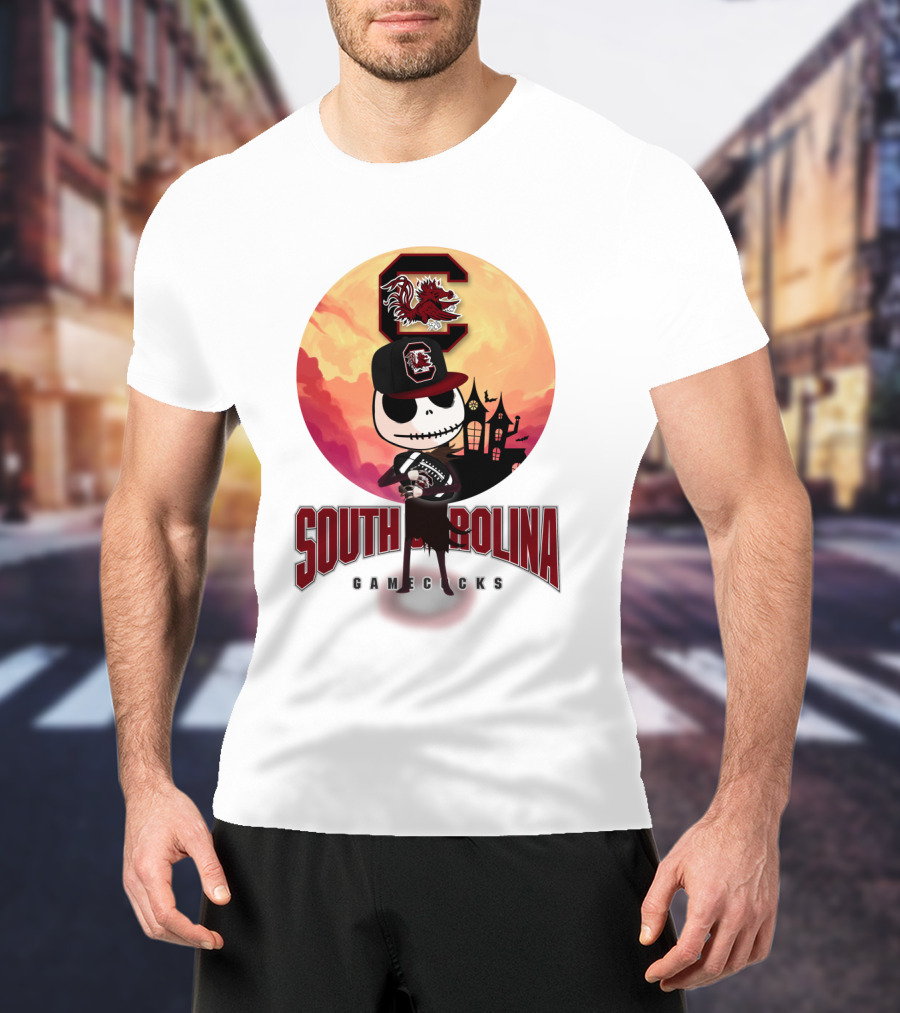 South Carolina Gamecocks Halloween Character Football T-Shirt