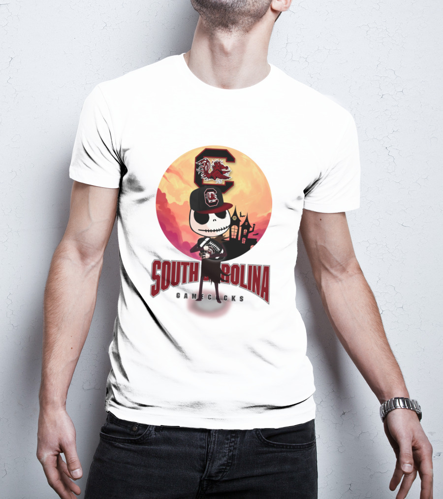 South Carolina Gamecocks Halloween Character Football T-Shirt