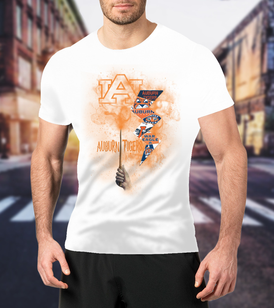 Auburn Tigers War Eagle Fan Spirit With Auburn A Symbol T-Shirt