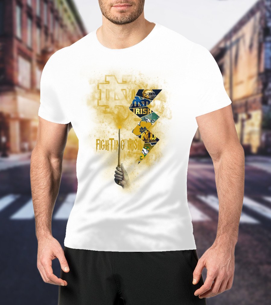 Fighting Irish Notre Dame Lightning Wand T-Shirt