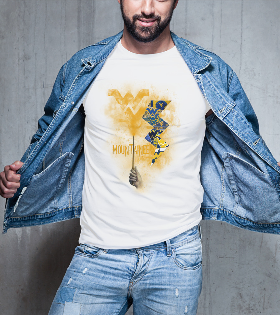 West Virginia Mountaineers Wvu Triangles And Smoke T-Shirt
