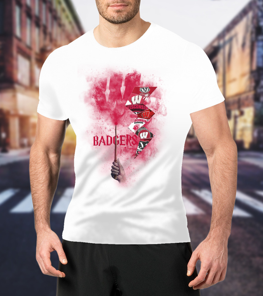 Wisconsin Badgers W Logo Sports Fan Art Chtnca1014 T-Shirt