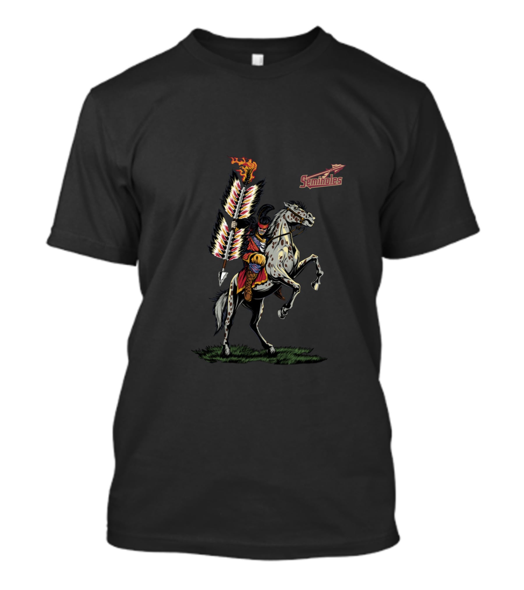 Florida State Seminoles Osceola Riding Renegade Chiefs 2002 T-Shirt