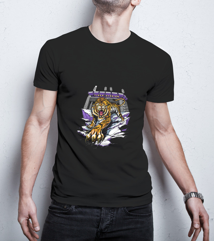 Tiger Stadium Roaring Tiger Breakthrough T-Shirt