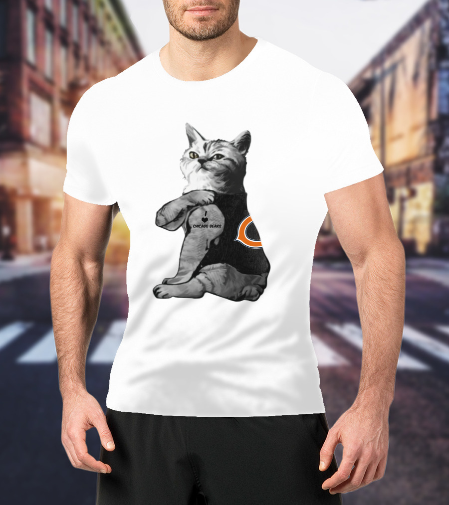 Chicago Bears Cat T-Shirt
