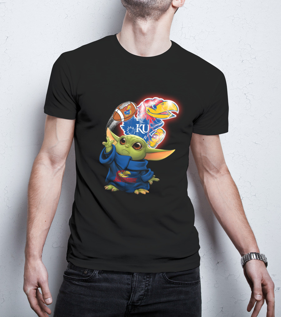 Ku Jayhawks Kansas Football Baby Alien T-Shirt