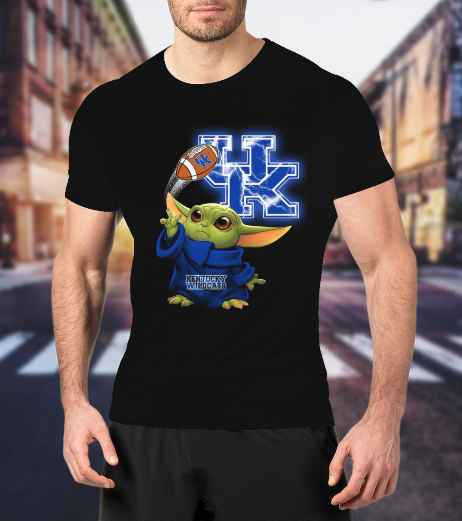 Kentucky Wildcats Football Uk Lightning Baby Alien T-Shirt