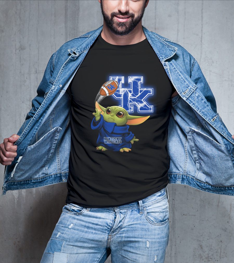 Kentucky Wildcats Football Uk Lightning Baby Alien T-Shirt