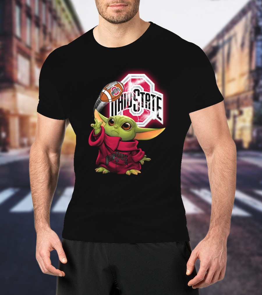 Baby Yoda Ohio State Football Fan Art Chtnca9019 T-Shirt