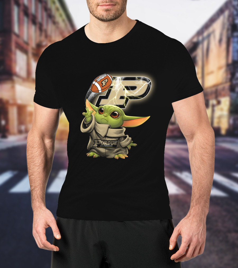 Purdue Boilermakers P Football Baby Alien T-Shirt