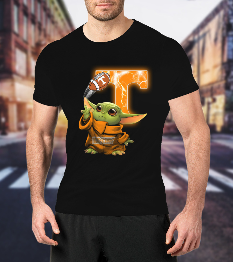 Tennessee Vols Grogu Football T T-Shirt