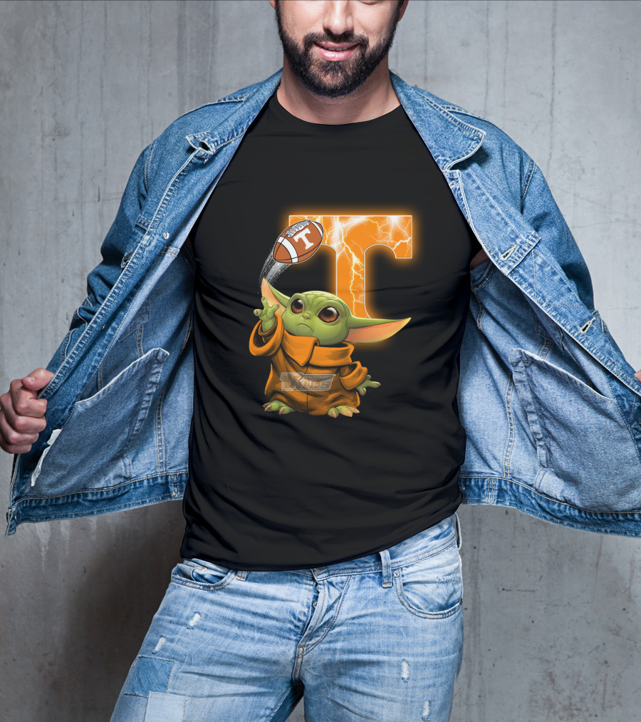 Tennessee Vols Grogu Football T T-Shirt