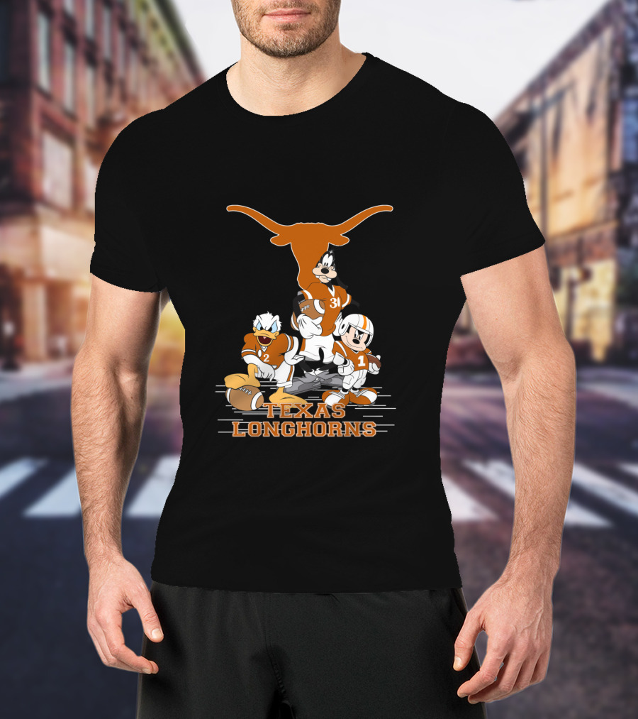 Texas Longhorns Football Characters T-Shirt