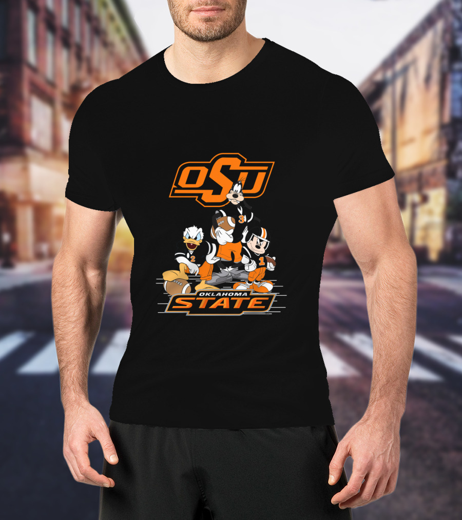 Osu Oklahoma State Football Characters T-Shirt