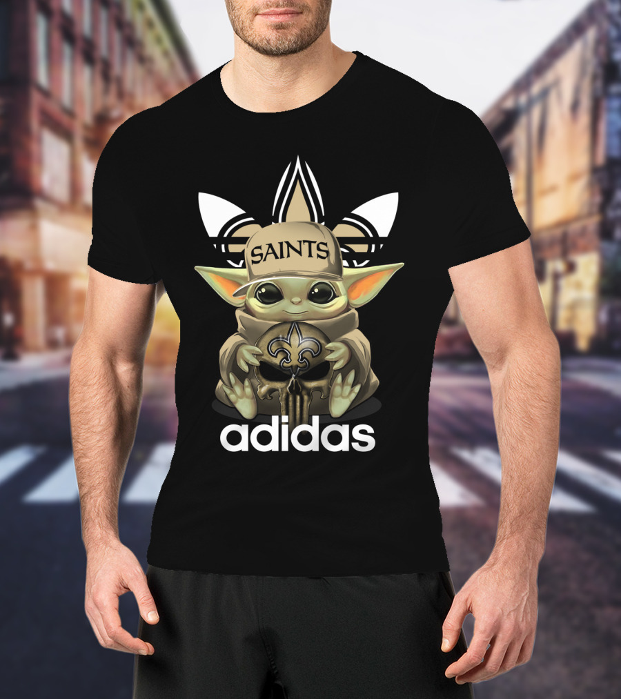 Saints Yoda 1 New Orleans Fleur-de-lis T-Shirt