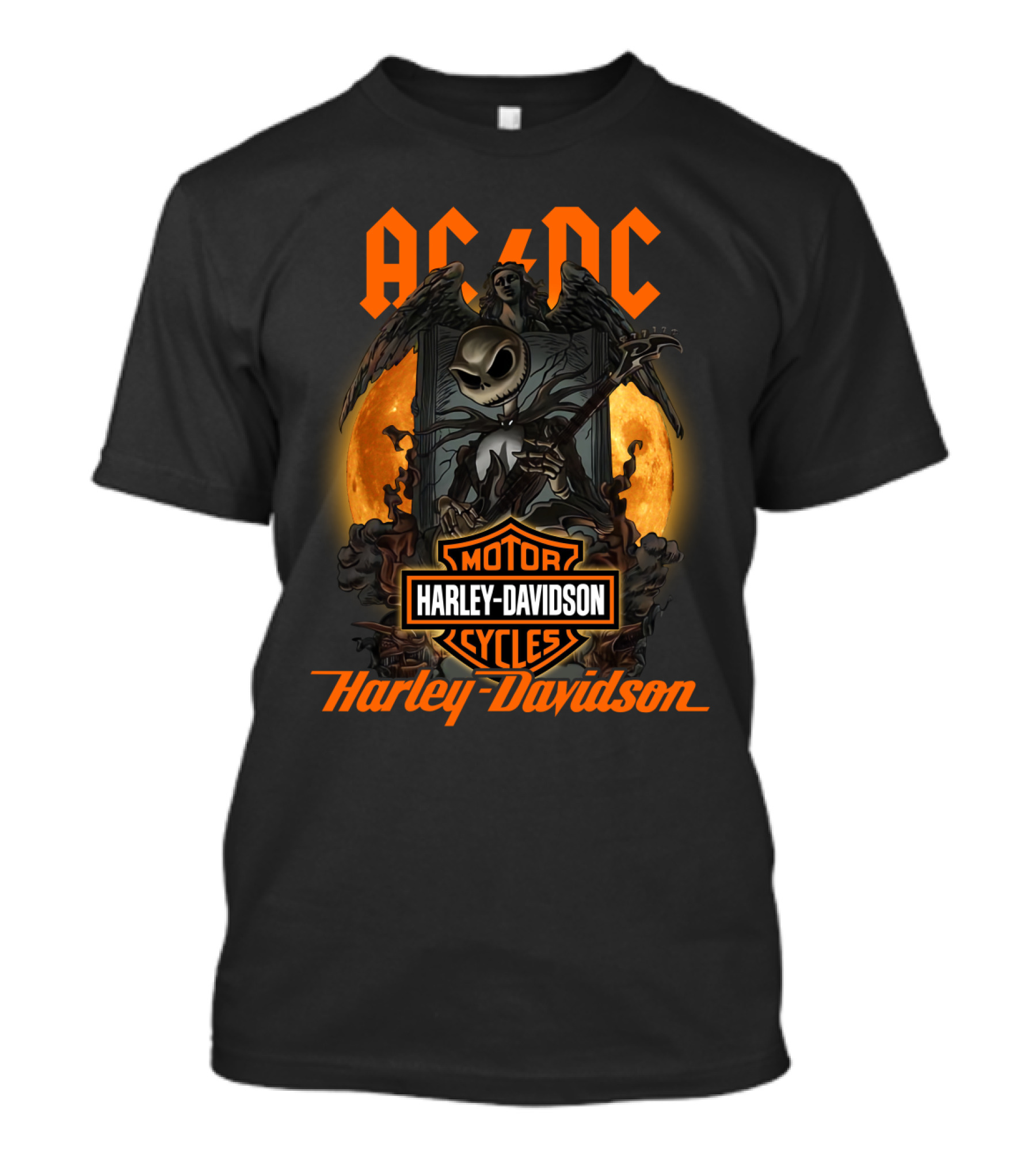 Acdc Harley Davidson Motor Cycles 1212 T-Shirt