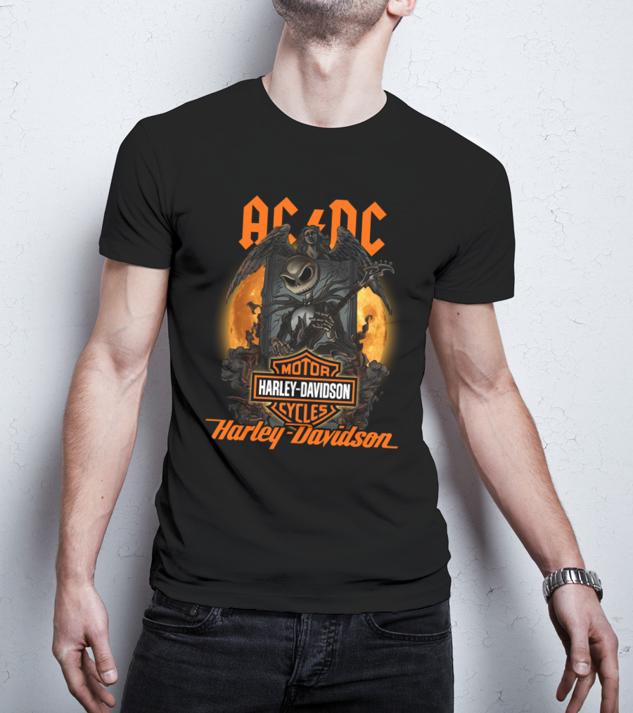 Acdc Harley Davidson Motor Cycles 1212 T-Shirt