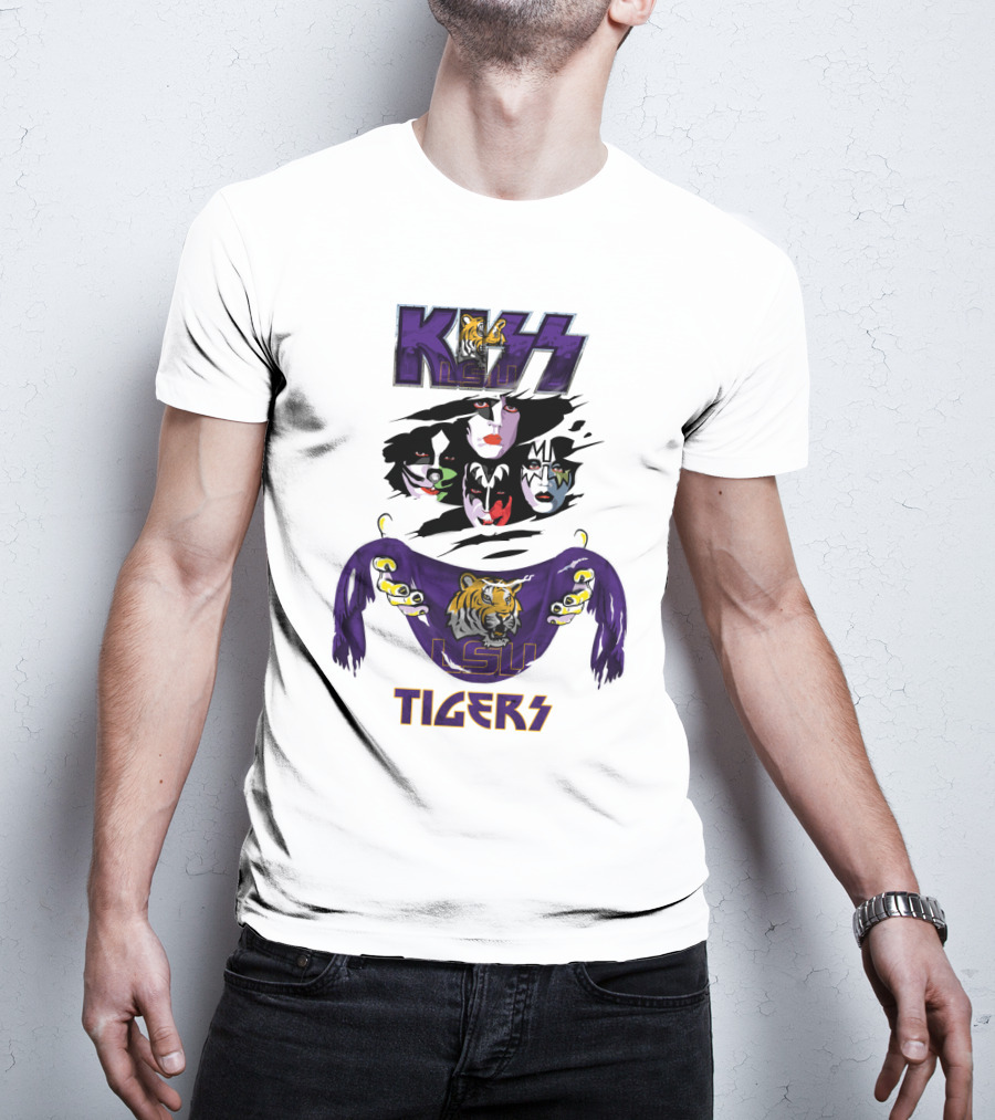 KISS LSU Tigers Ncaa Collaboration T-Shirt