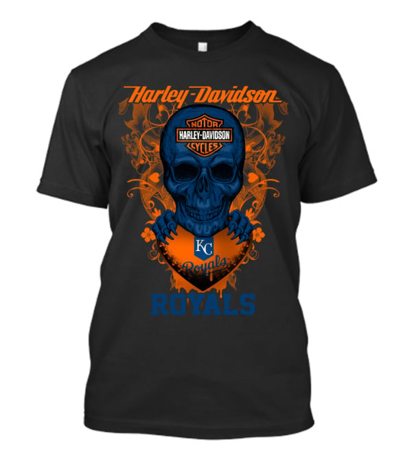 Harley Davidson Kansas City Royals Motorcycles Royals T-Shirt