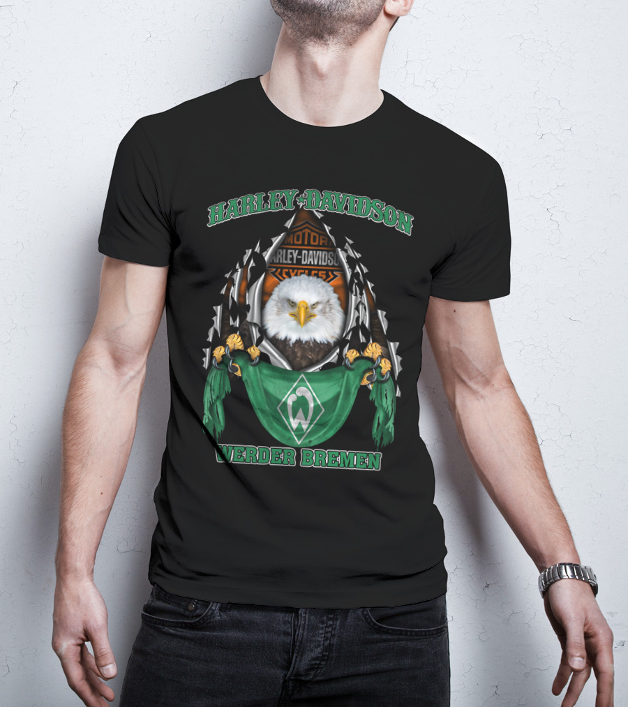 Harley Davidson Eagle Motor Cycles Werder Bremen T-Shirt