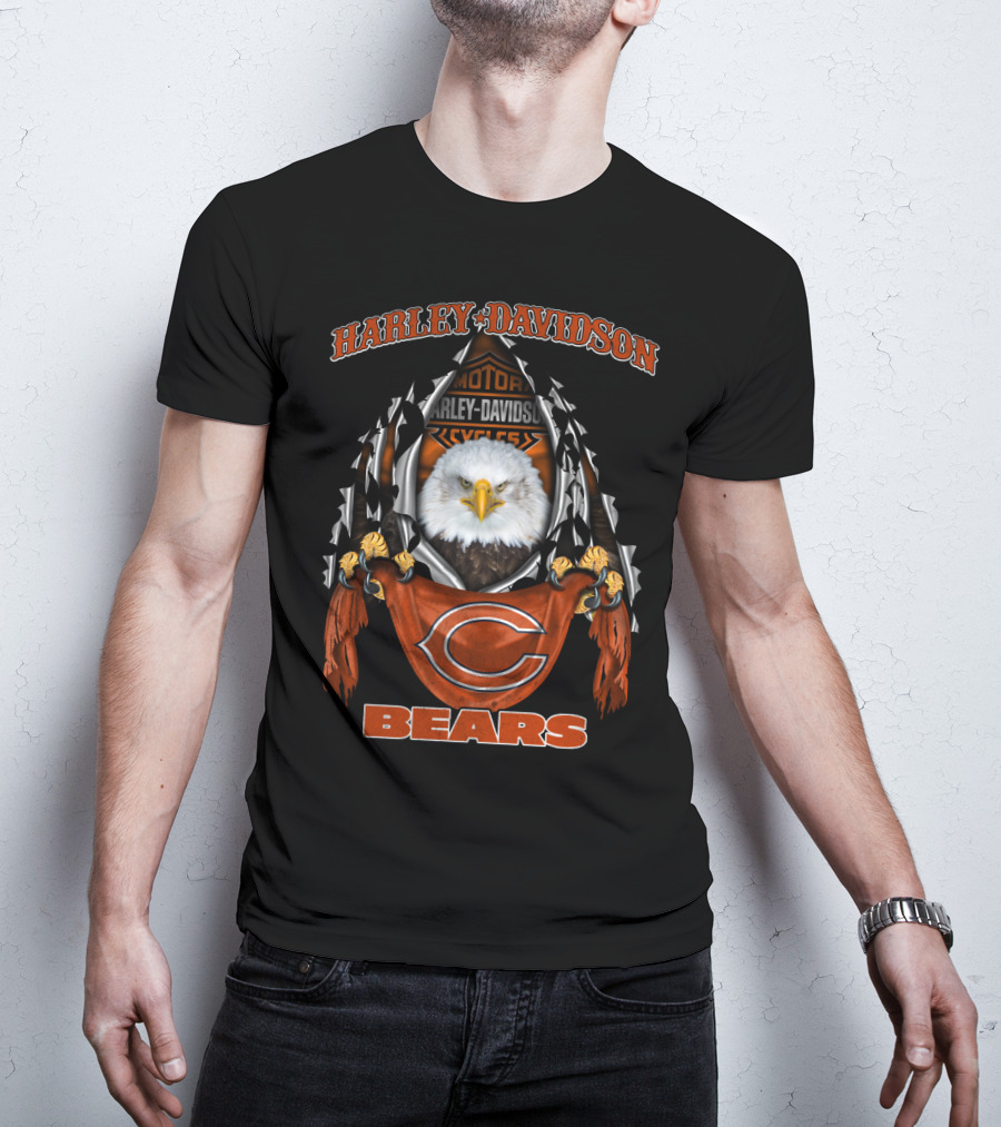 Harley Davidson Motor Cycles Bears T-Shirt