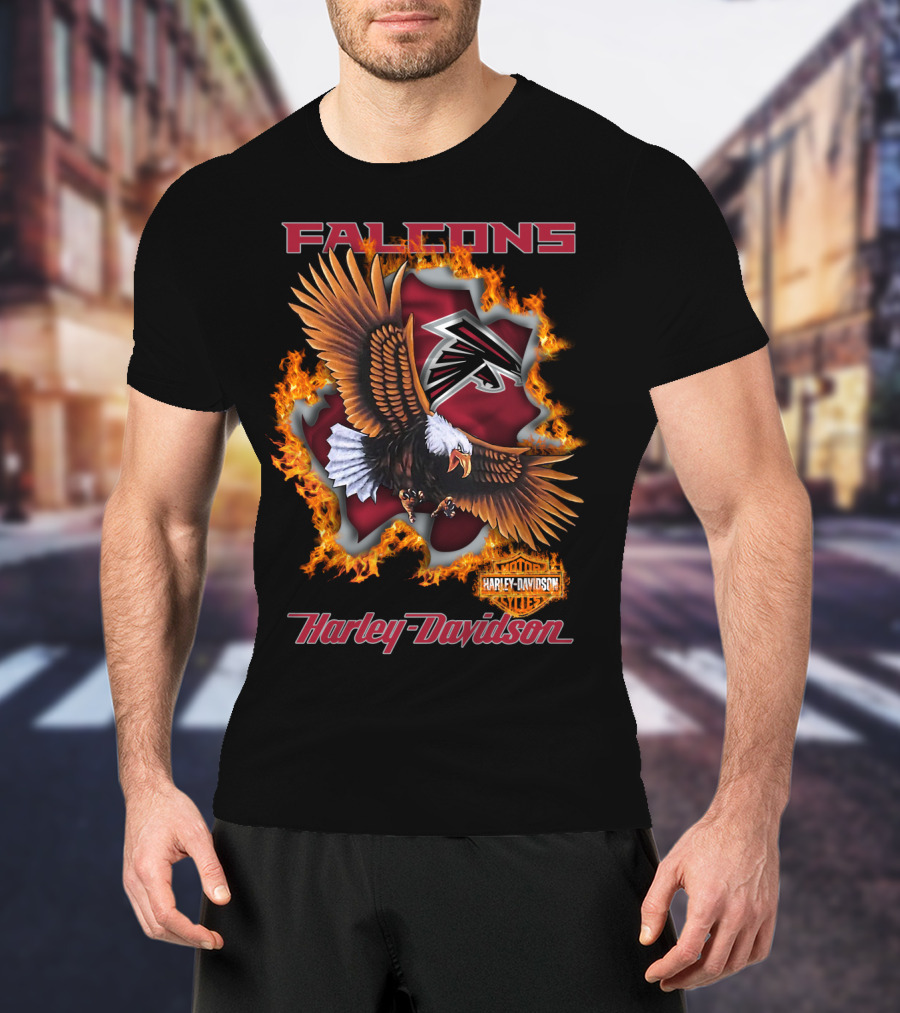 Falcons Harley Davidson Nfl 84 Atlanta T-Shirt