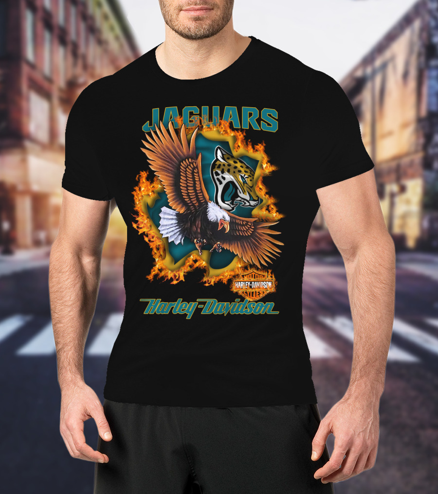 Jaguars 84 Harley Davidson Nfl Jacksonville T-Shirt