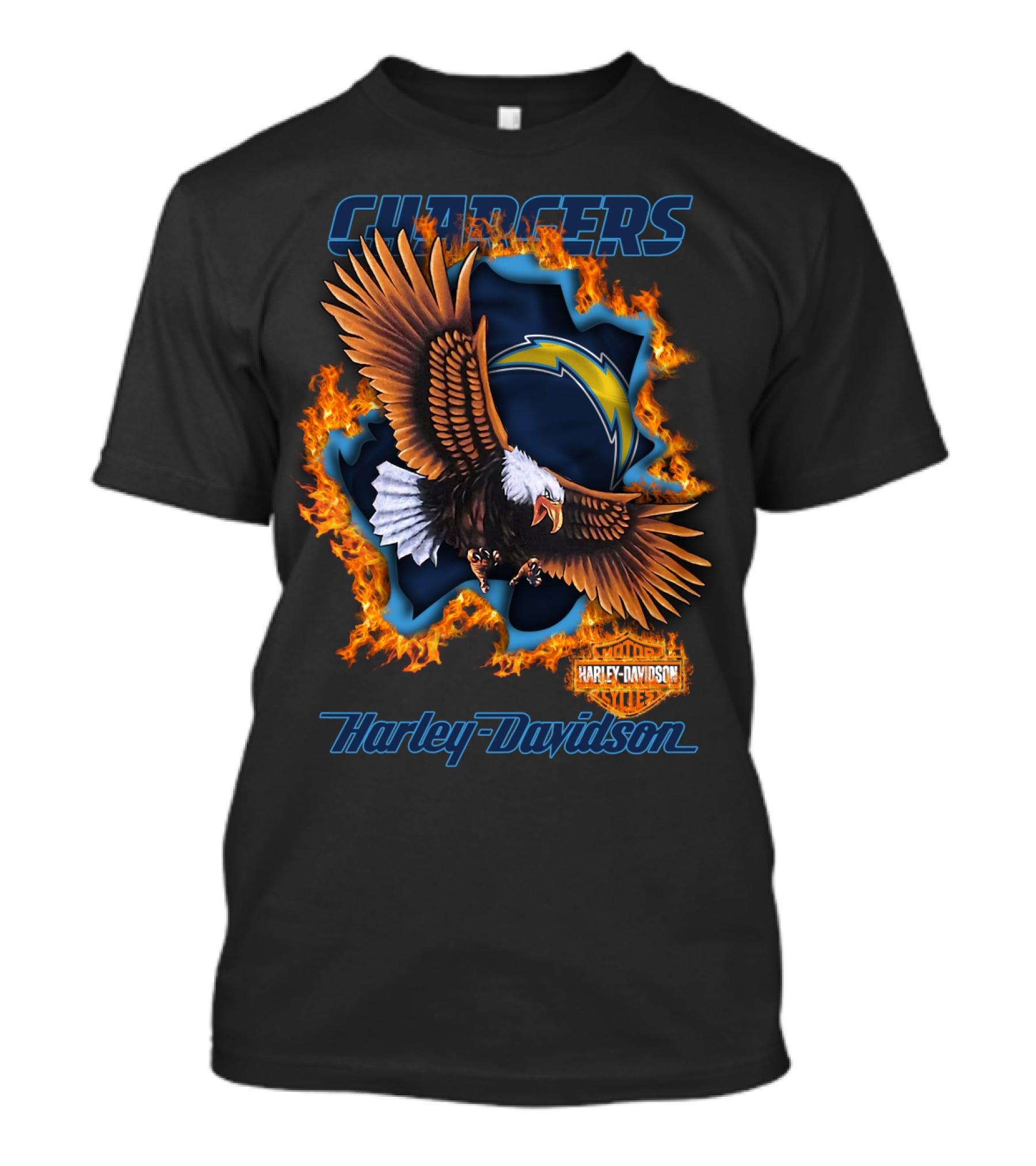 Chargers Harley Davidson Nfl Los Angeles 84 T-Shirt