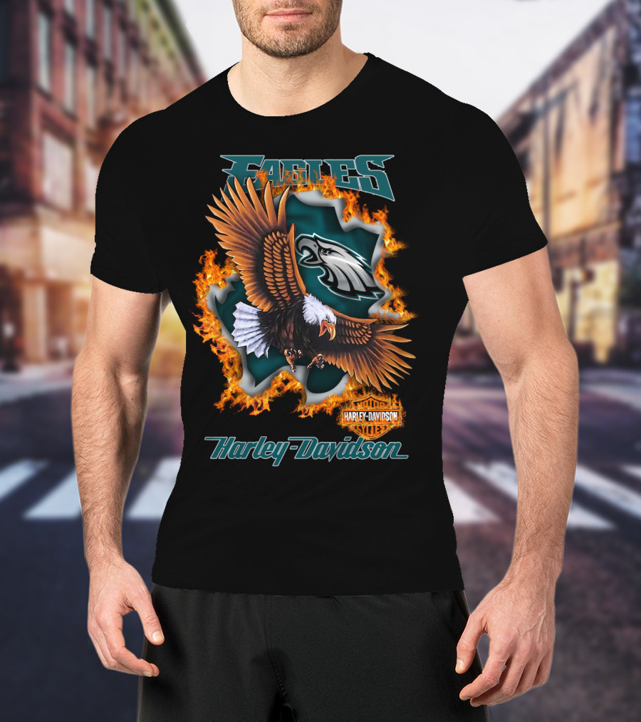Eagles Harley Davidson Philadelphia Nfl 84 T-Shirt
