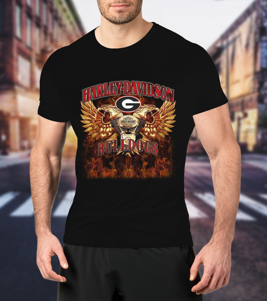 Harley Davidson Georgia Bulldogs T-Shirt