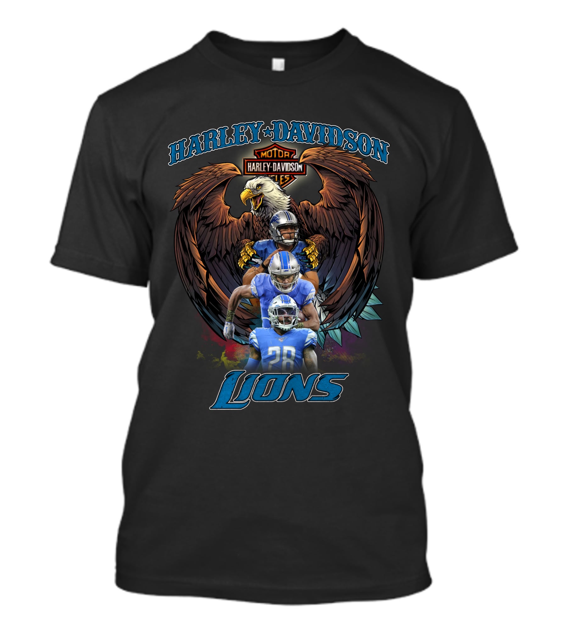 Harley Davidson Motor Lions Hd208 Detroit T-Shirt