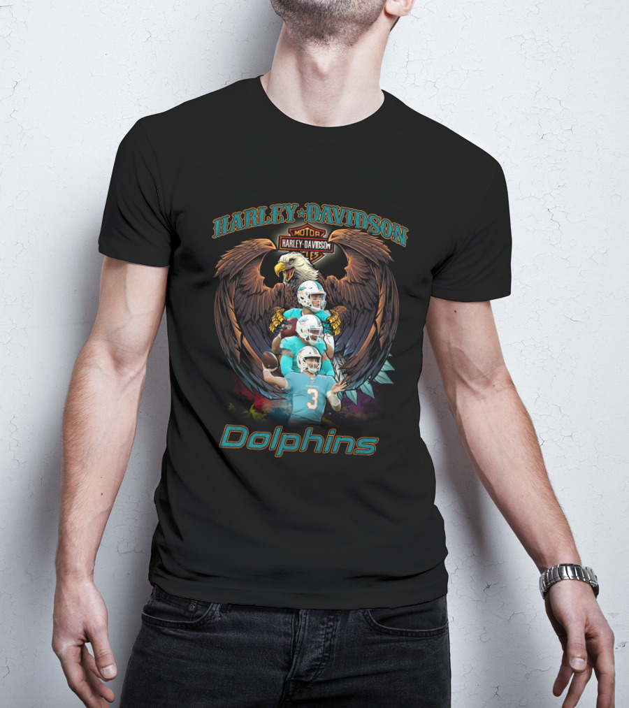Harley Davidson Motor Dolphins T-Shirt