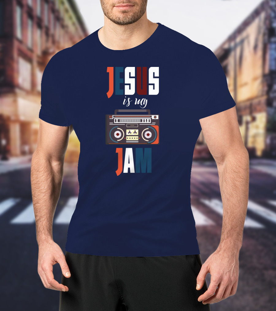 Jesus Is My Jam Boombox T-Shirt
